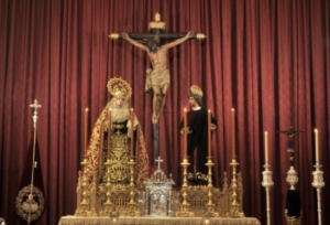 Altar de la Hermandad del Cristo de Burgos en su Capilla - Casa Hermandad.