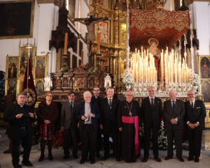 Bendición del retablo cerámico en la Capilla-Casa Hermandad del Cristo de Burgos.